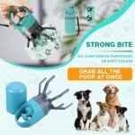 New Dog Pooper Scooper Pet Outdoors Portable Claw Poop Scooper Garbage Bag Cat Dispenser Waste Pick-up Cleaner