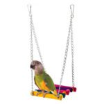 Colorful suspension bridge swing stand bar stand peony