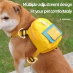 Pet Snack Storage Bag Large-capacity Multifunction Dogs Backpack Adjustable Harness Backpack Suitable Pet Travel Hiking Walking