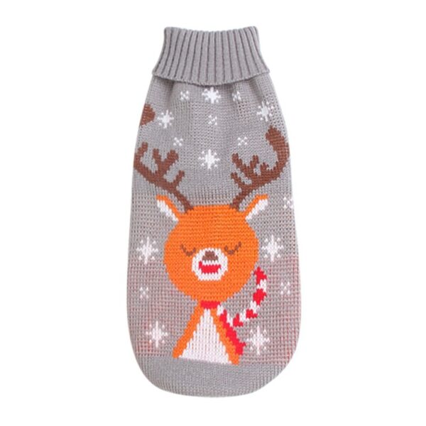 Christmas Turtleneck Knitting Sweater Dog Clothing