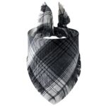 Plaid Tassel Triangle Scarf Pet Dog Pet