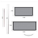 Dog Quarantine Mesh Portable Folding Pet Quarantine Fence