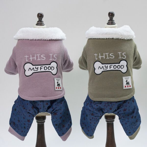Bone clothes pet clothing