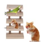 Log stairs pet toy