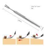 Stainless Steel Tick Tweezers Professional Quick Tick Removal Tool For Cat Dog Pet Supplies Tick Removal