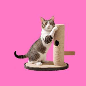 Cat scratching serface