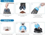 Pet Pooper Scooper For Dogs And Cats With Trash Bags Holder Non-Breakable High Strength Material Poop Scooper For Easy Grass And Gravel Pick Up Including A Roll Of Trash Bag