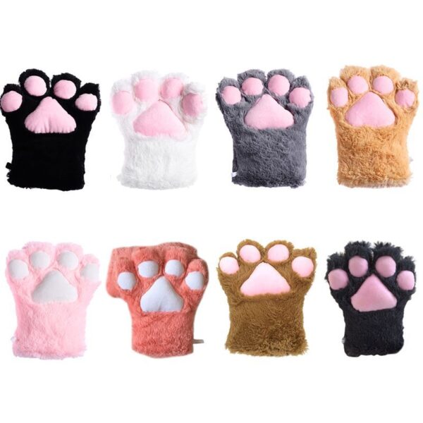 Japanese Cute Adorable Plush Cosplay Performance Props Net Red Cat Paw Gloves