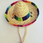 Pet Supplies Straw Woven Mini Pet Dog Straw Hat Pet Mexican Straw Hat Pet Cat Sun Hat