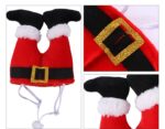 Dog Cat Christmas Costume Christmas Hat For Pet Outfit For Small Dogs Cute Fleece Hat Party Event Apparel Funny Clothes Accessory