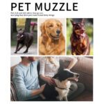 Dog Muzzle Leather, Comfort Secure Anti-Barking Muzzles For Small Medium Large Dogs, Breathable And Adjustable, Allows Drinking And Panting, Used With Collars