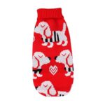 Christmas Turtleneck Knitting Sweater Dog Clothing