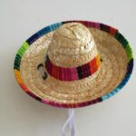 Pet Supplies Straw Woven Mini Pet Dog Straw Hat Pet Mexican Straw Hat Pet Cat Sun Hat