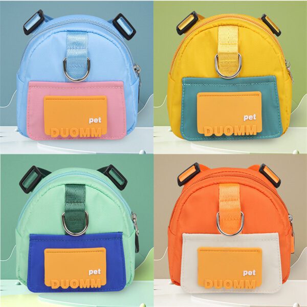 Pet Snack Storage Bag Large-capacity Multifunction Dogs Backpack Adjustable Harness Backpack Suitable Pet Travel Hiking Walking